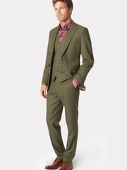 Brook Taverner Green Wool Check Suit Jacket - Image 2 of 4