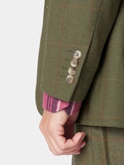 Brook Taverner Green Wool Check Suit Jacket - Image 4 of 4