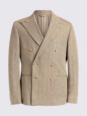 MOSS Brown Slim Fit Gold Herringbone Jacket - Image 5 of 5