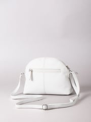 Lakeland Leather White Elterwater Curved Cross-Body Bag - Image 1 of 6