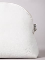 Lakeland Leather White Elterwater Curved Cross-Body Bag - Image 4 of 6