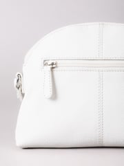 Lakeland Leather White Elterwater Curved Cross-Body Bag - Image 5 of 6