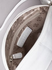 Lakeland Leather White Elterwater Curved Cross-Body Bag - Image 6 of 6