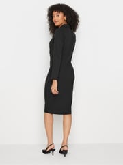 M&Co Black Midi Tuxedo Dress - Image 3 of 5