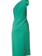Chi Chi London Lime Green One Shoulder Wrap Detail Midi Dress - Image 5 of 5
