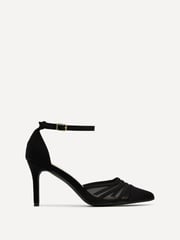 Linzi Black Black Serri Court Stiletto Heel With Mesh Front Detail - Image 2 of 5