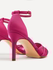 Linzi Pink Fuchsia Serri Court Stiletto Heel With Mesh Front Detail - Image 5 of 5