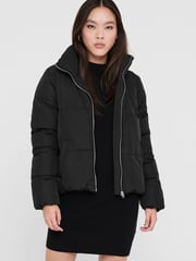 JDY Black Padded Jacket - Image 1 of 4