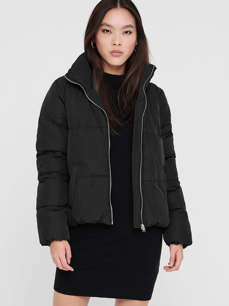 JDY Black Padded Jacket - Image 1 of 4