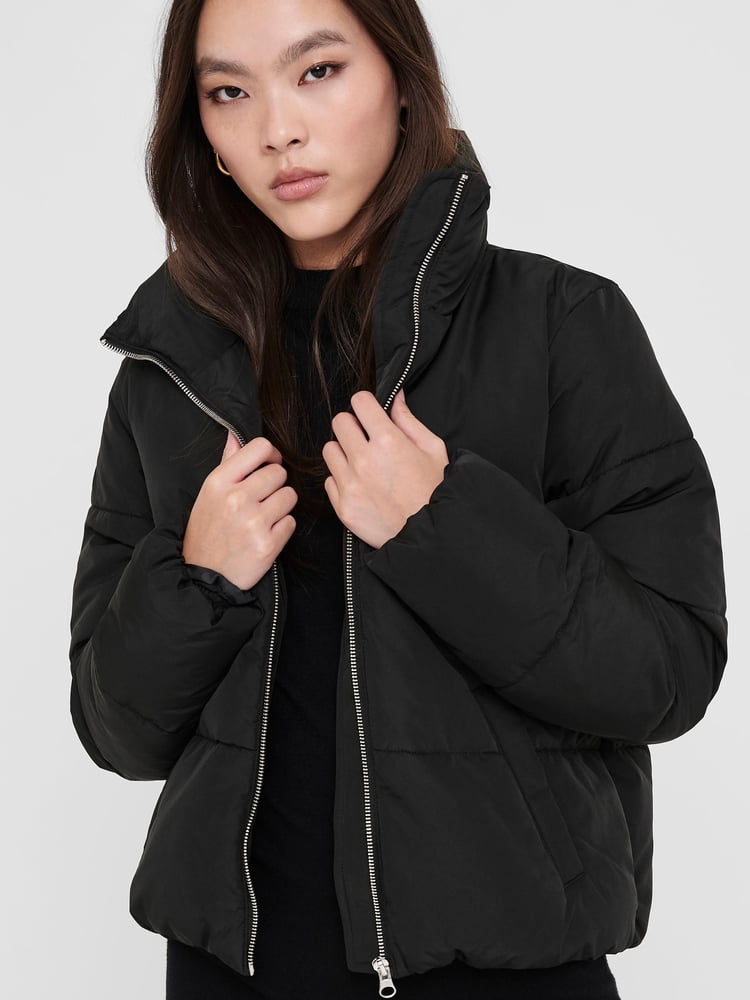 JDY Black Padded Jacket - Image 2 of 4