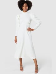Closet Cream Puff Sleeve Dress - Image 1 of 5