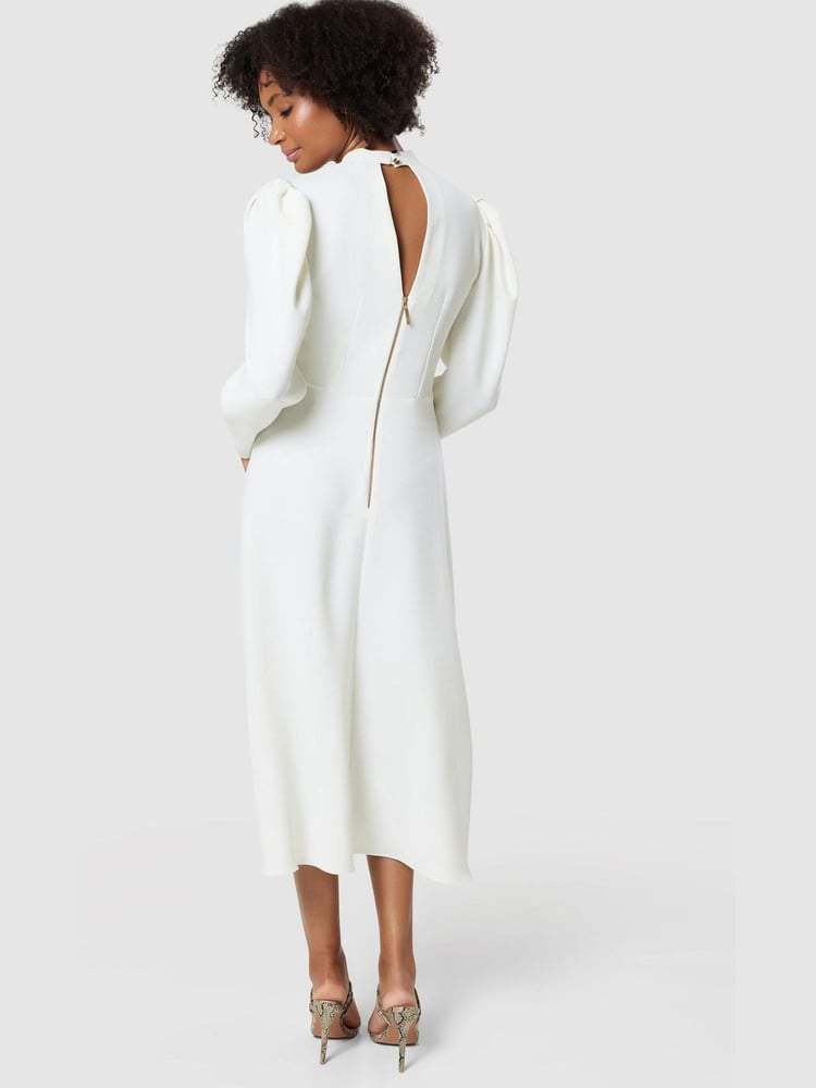 Closet Cream Puff Sleeve Dress - Image 5 of 5