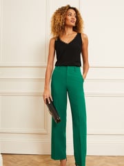 Love & Roses Black V Neck V Back Woven Vest - Image 4 of 4