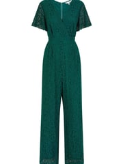 Yumi Emerald Green Lace Jumpsuit - Image 5 of 5
