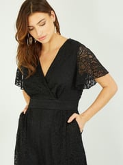 Yumi Black Lace Jumpsuit - Image 4 of 5
