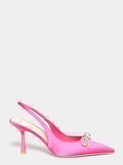 Long Tall Sally Pink Diamante Slingback Court - Image 3 of 5
