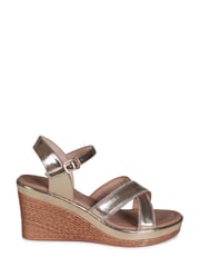 Linzi Gold Joslyn Wedge Espadrille With Cross Front Embellished Straps - Image 2 of 4