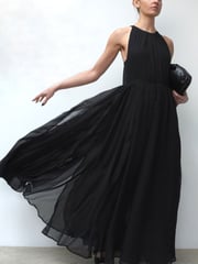 Religion Black Dusk Halter Neck Maxi Dress With Full Skirt - Image 1 of 1