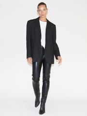 Religion Black Faux Leather Skinny Trousers In Soft PU - Image 3 of 6
