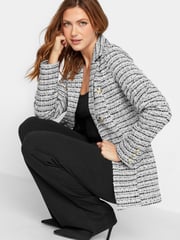 Long Tall Sally Black Boucle Blazer - Image 4 of 4