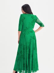 Scarlett & Jo Green Floral Elizabeth Mesh Maxi Dress - Image 1 of 4