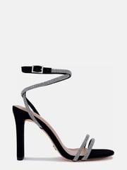Novo Black Pain Killer Diamante Trim Heels - Image 2 of 4