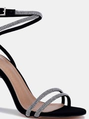 Novo Black Pain Killer Diamante Trim Heels - Image 3 of 4