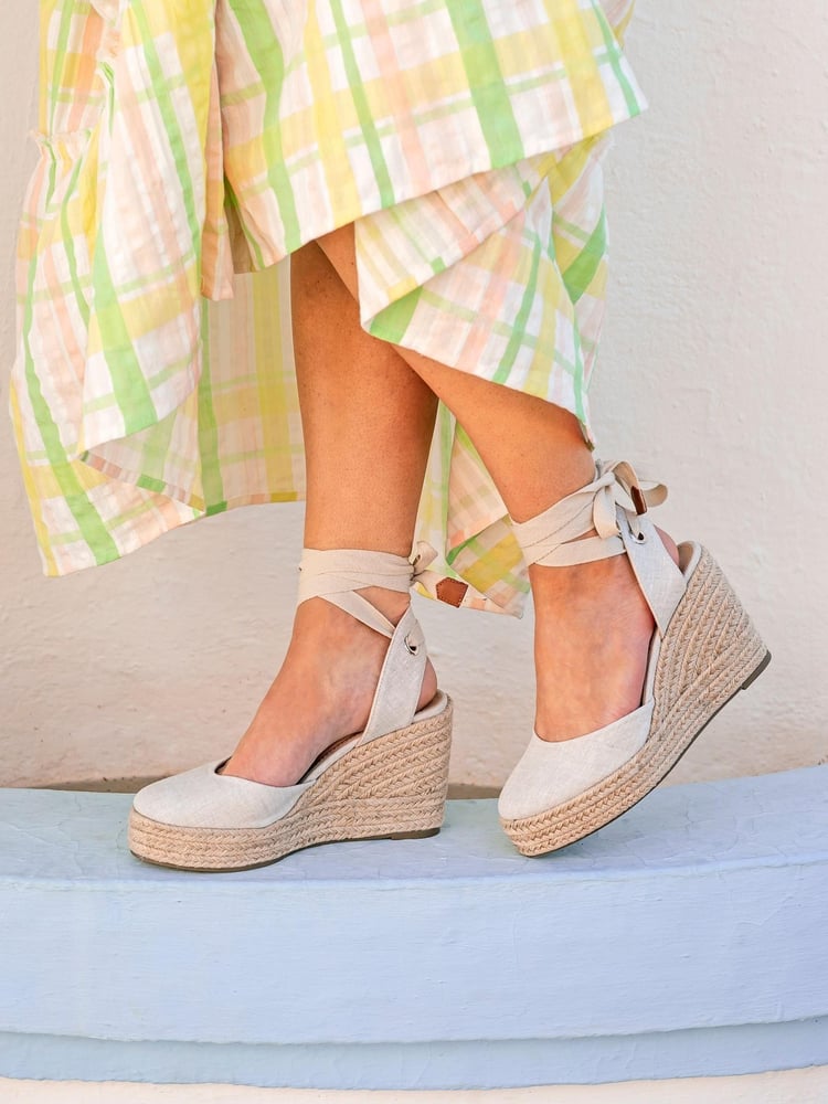 Novo Nude Regular Fit Buenos Aries Espadrille Wedge Sandal - Image 1 of 4