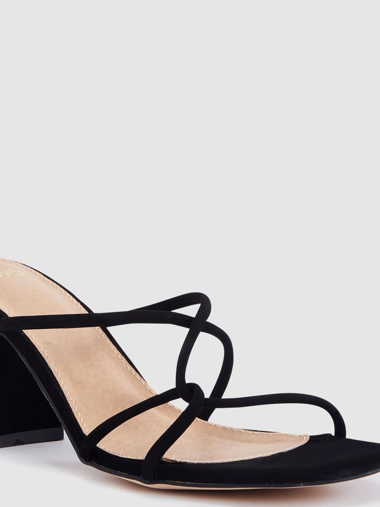Novo Black Nia Block Heel Mule - Image 3 of 3