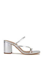 Novo Silver Wide FIt Nata Block Heel Mule - Image 1 of 4