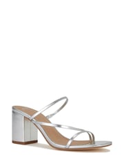 Novo Silver Wide FIt Nata Block Heel Mule - Image 4 of 4