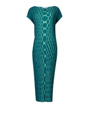 leem Green Plisse Midi Dress - Image 4 of 5