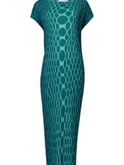 leem Green Plisse Midi Dress - Image 5 of 5