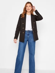 Long Tall Sally Black Double Breasted Blazer - Image 3 of 5