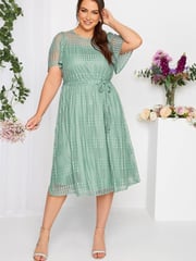 Yours Curve Green London Lace Dress - Image 2 of 4