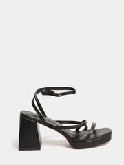 Yours Curve Black Wide FIt Wide Fit Chunky Platform Strappy Sandal - Image 2 of 5