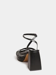 Yours Curve Black Wide FIt Wide Fit Chunky Platform Strappy Sandal - Image 3 of 5