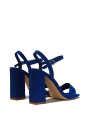 Linzi Cobalt Blue Beverley Square Toe Block Heeled Sandal - Image 4 of 4
