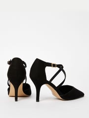 Friends Like These Black Regular Fit Cross Over Pointed Mid Court Heel - Image 3 of 4