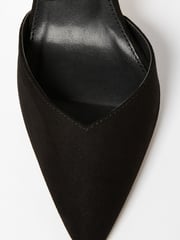 Friends Like These Black Regular Fit Cross Over Pointed Mid Court Heel - Image 4 of 4