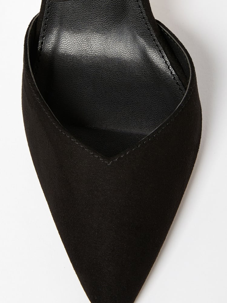 Friends Like These Black Regular Fit Cross Over Pointed Mid Court Heel - Image 4 of 4