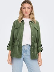 ONLY Khaki Green Utility Pocket Cargo Jacket - Image 1 of 5