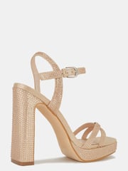 Novo Gold Agnes Studded Platform High Heel Sandals - Image 4 of 4