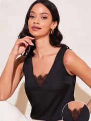 Lipsy Black V Neck Cami Vest Top - Image 2 of 5