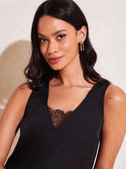 Lipsy Black V Neck Cami Vest Top - Image 5 of 5