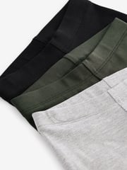 Black & White Cycling Shorts 3 Pack (3mths-7yrs) - Image 3 of 3
