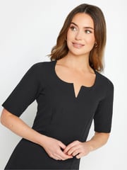M&Co Black Petite Scuba Dress - Image 4 of 4