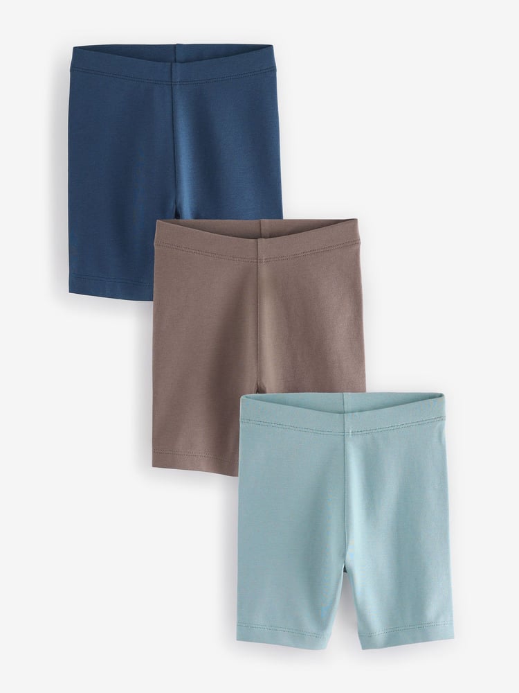 Khaki/Tan Cycling Shorts 3 Pack (3mths-7yrs) - Image 1 of 6 Khaki/Tan Cycling Shorts 3 Pack (3mths-7yrs) - Image 1 of 6