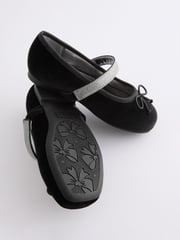 Black Velvet Ballet Occasion Shoes - Image 2 of 4
