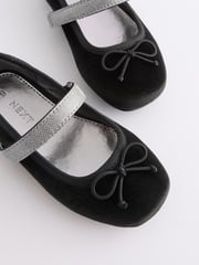 Black Velvet Ballet Occasion Shoes - Image 3 of 4